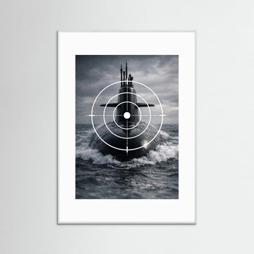 Image of a submarine – Nordic Minimalist Poster