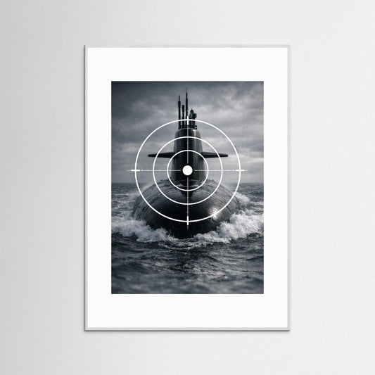Image of a submarine – Nordic Minimalist Poster