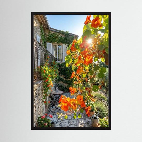 Mediterranean Garden Fine‑Art Framed Poster
