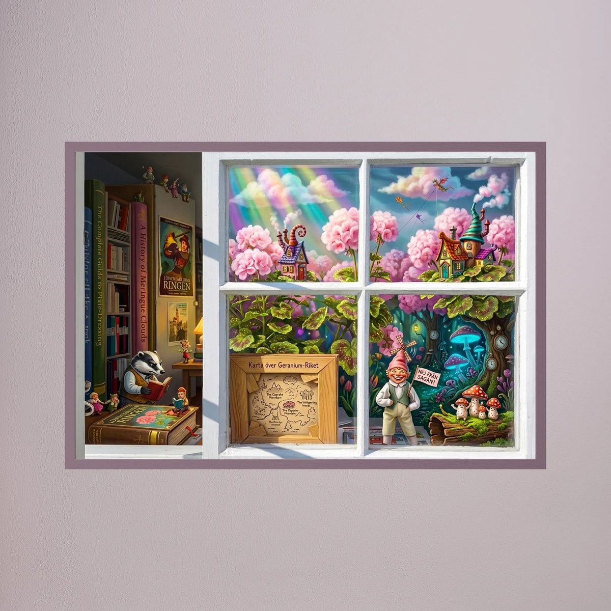 Gnome Home Nordic Whimsy Poster