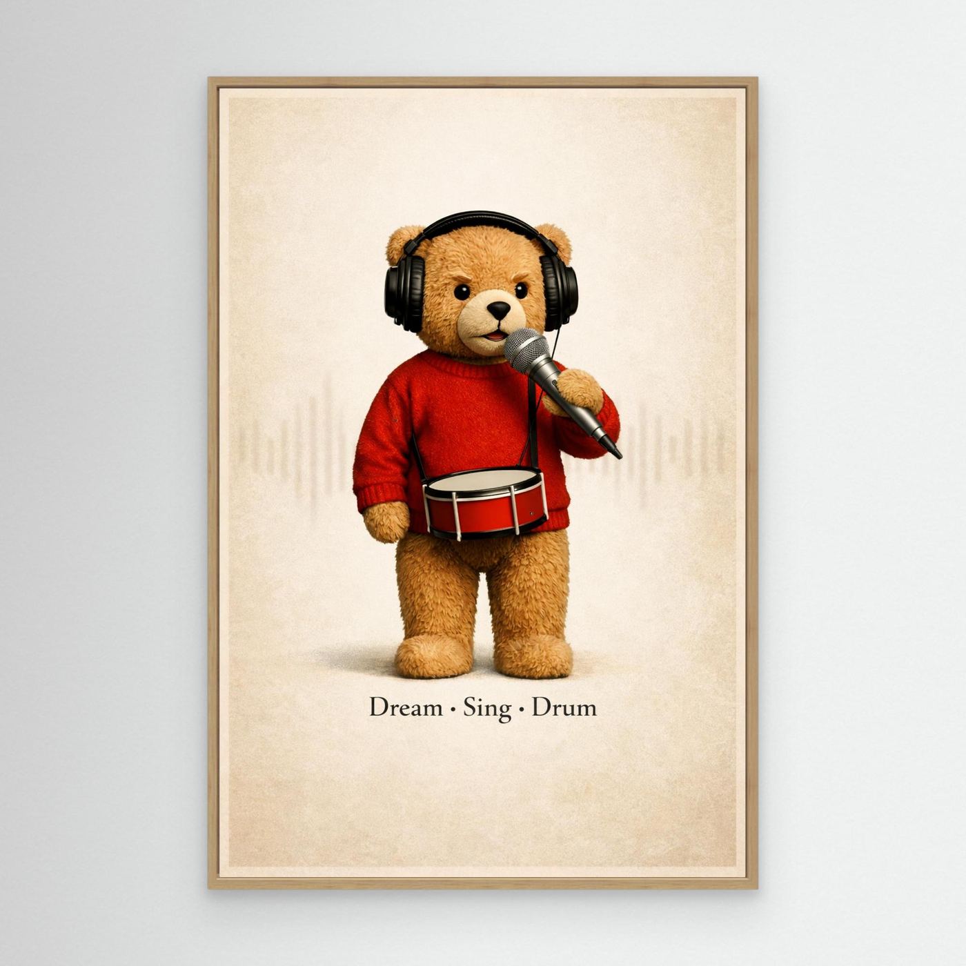 Dream Sing Drum – Teddy Canvas