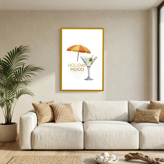 Martini Cocktail Poster – Summer Holiday Mood