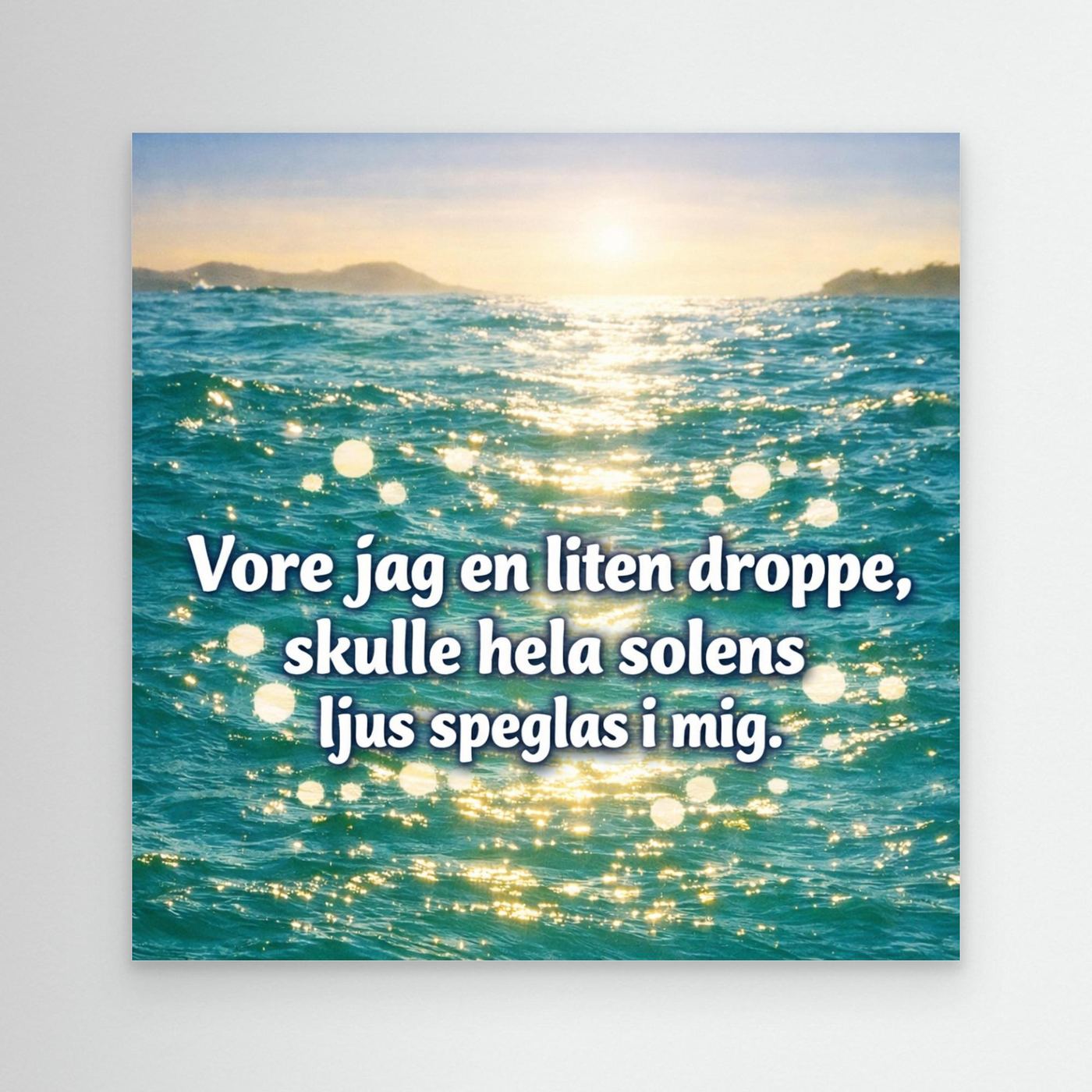 Solens spegling i sjön