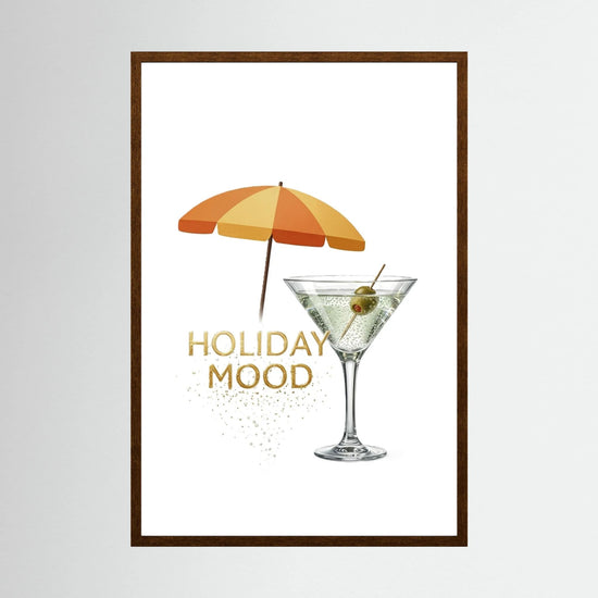 Martini Cocktail Poster – Summer Holiday Mood