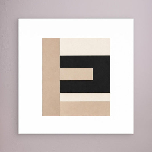 Bokstaven E: Stilfull Canvstavla