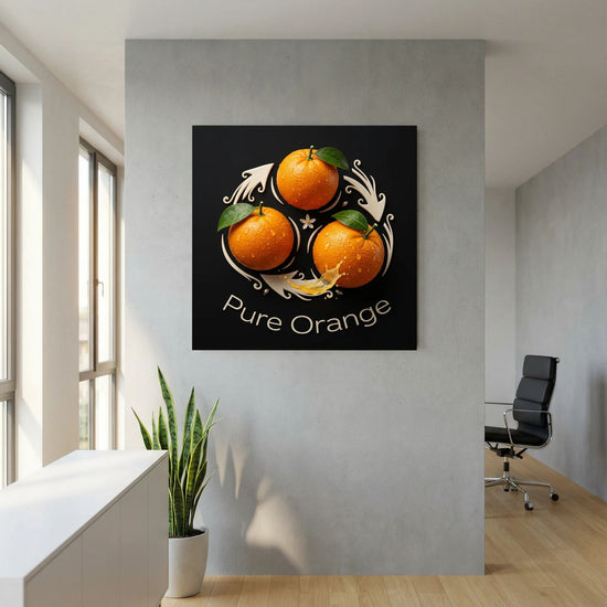 Pure Orange – Citrus Splash Art Print