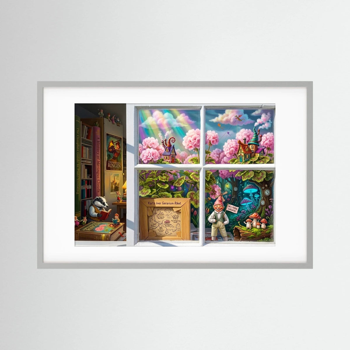 Gnome Home Nordic Whimsy Poster