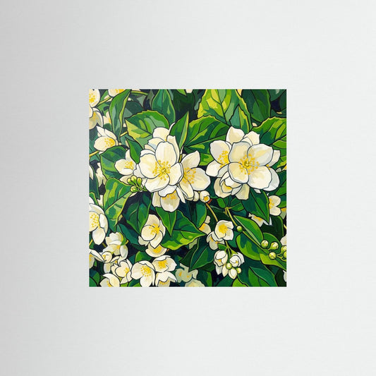 Flowering Jasmine Illustration - Botanical Fine Art Print