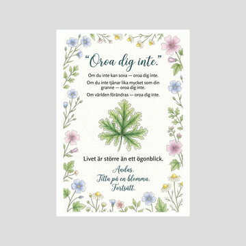 Oroa Dig Inte | Canvas Illustration