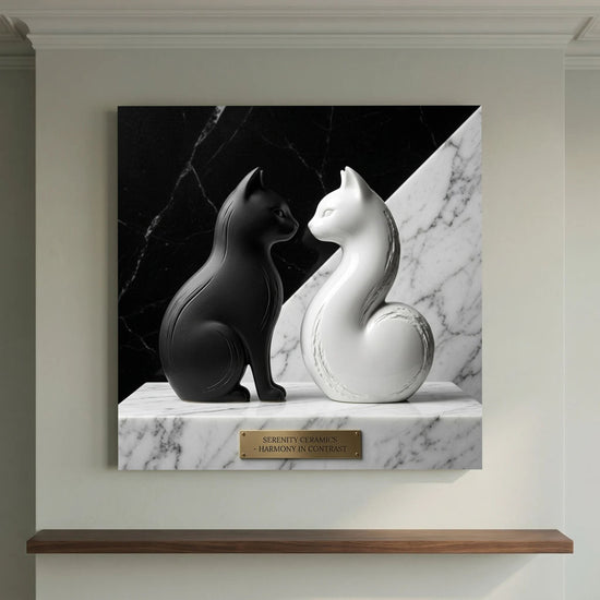 Yin & Yang Cats – Contrast Art