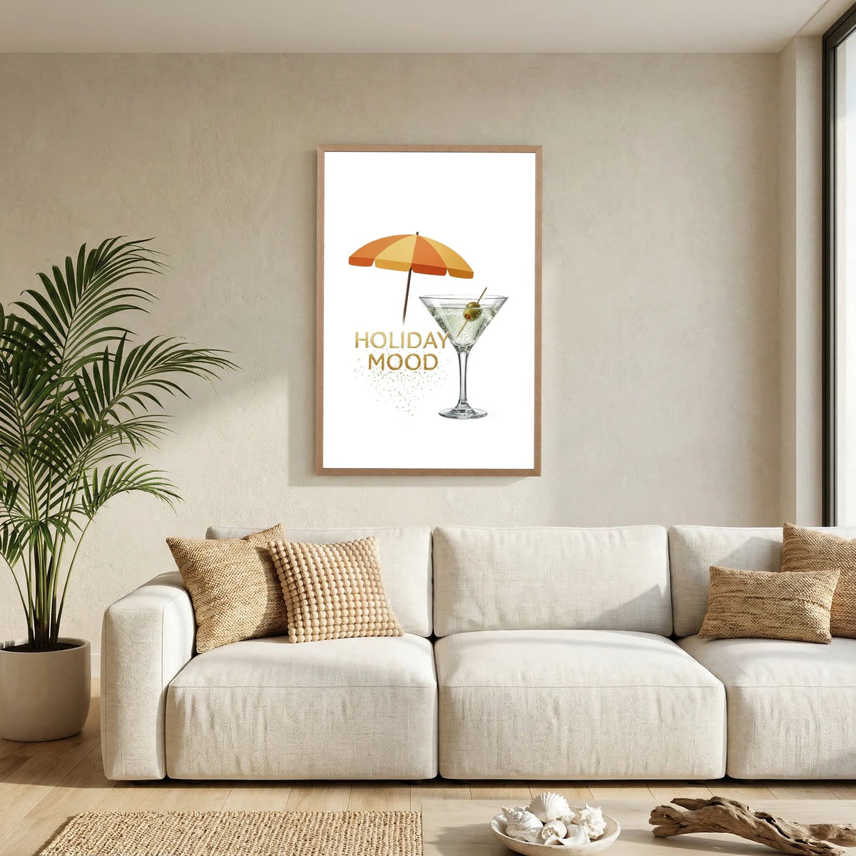 Martini Cocktail Poster – Summer Holiday Mood