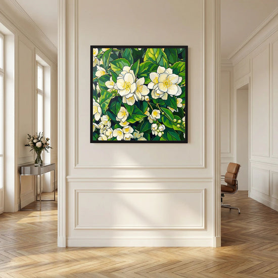 Flowering Jasmine Illustration - Botanical Fine Art Print