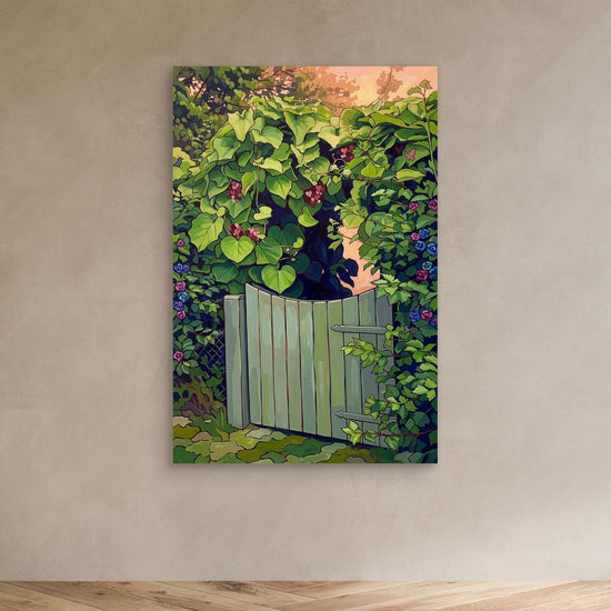 Whimsical Garden Canvas – A Dreamy Floral Escape