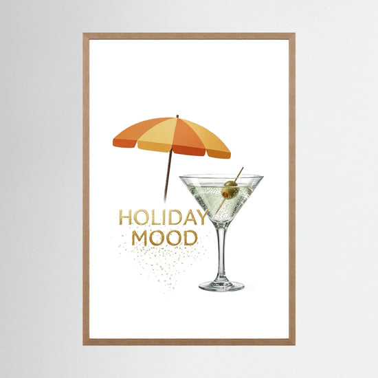 Martini Cocktail Poster – Summer Holiday Mood