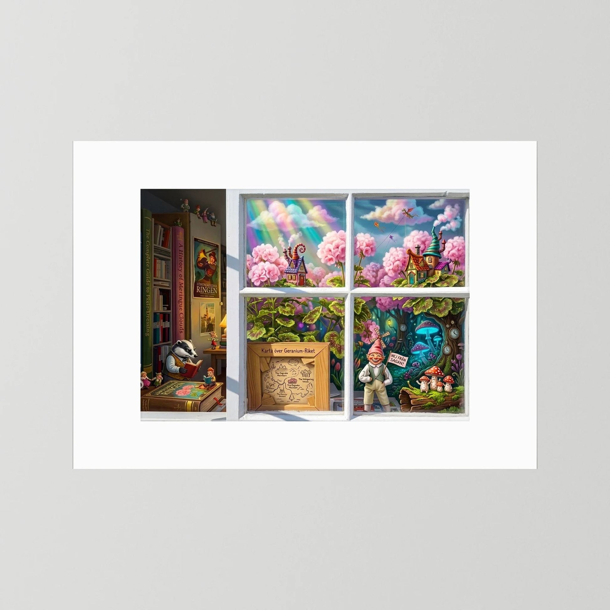 Gnome Home Nordic Whimsy Poster