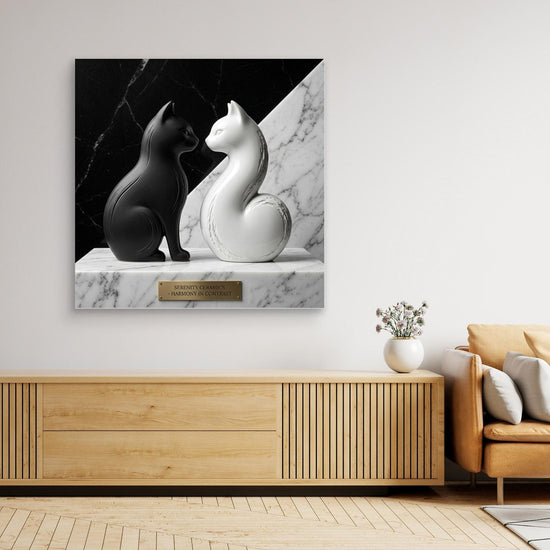 Yin & Yang Cats – Contrast Art