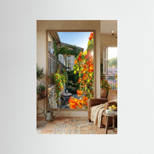 Artists Garden - Colorful Arcadian Art Poster