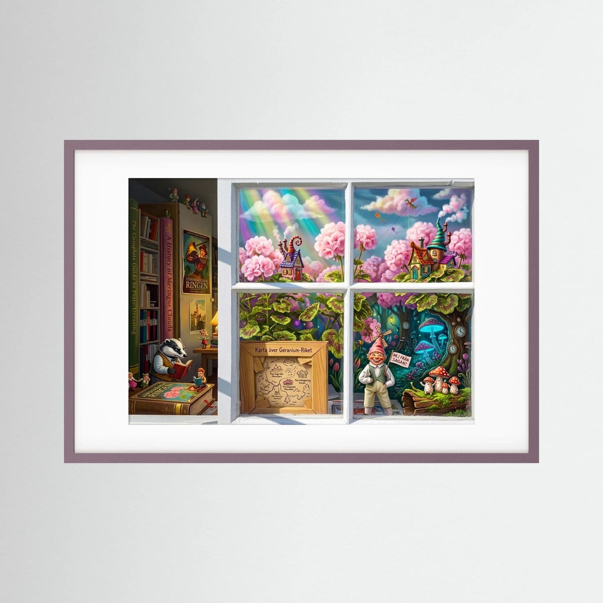 Gnome Home Nordic Whimsy Poster
