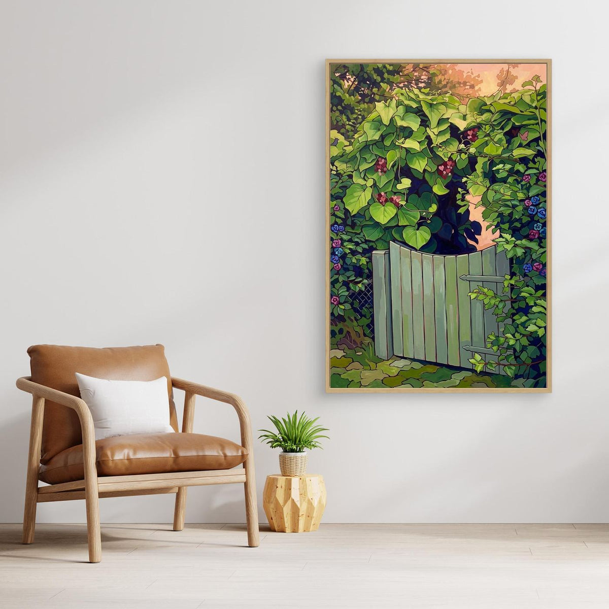 Whimsical Garden Canvas – A Dreamy Floral Escape