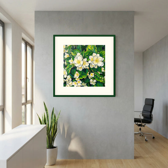 Flowering Jasmine Illustration - Botanical Fine Art Print