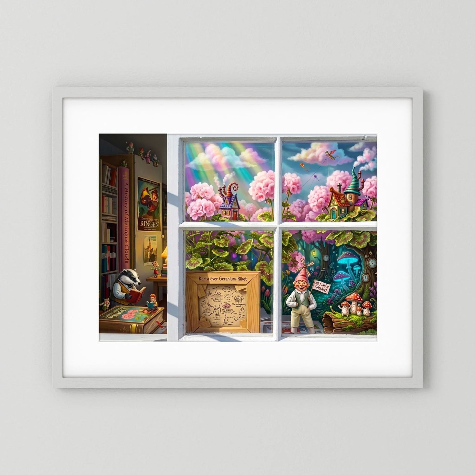 Gnome Home Nordic Whimsy Poster
