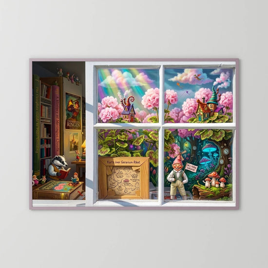 Gnome Home Nordic Whimsy Poster