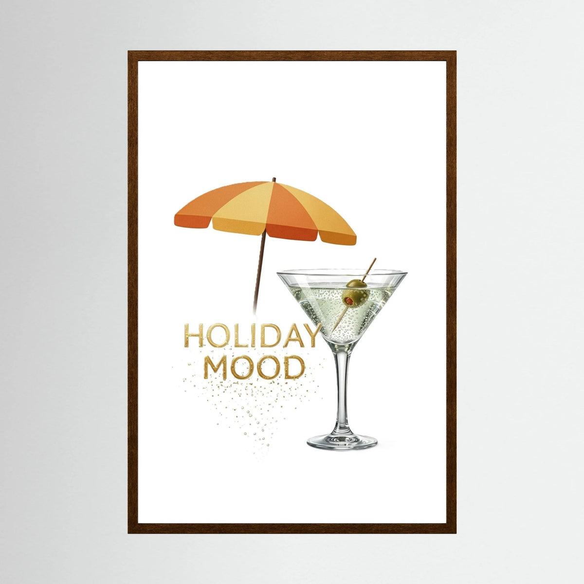 Martini Cocktail Poster – Summer Holiday Mood