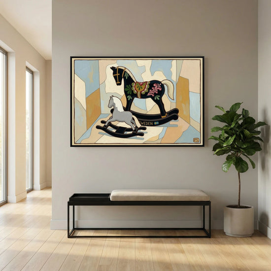Swedish Rocking Horses Canvas
