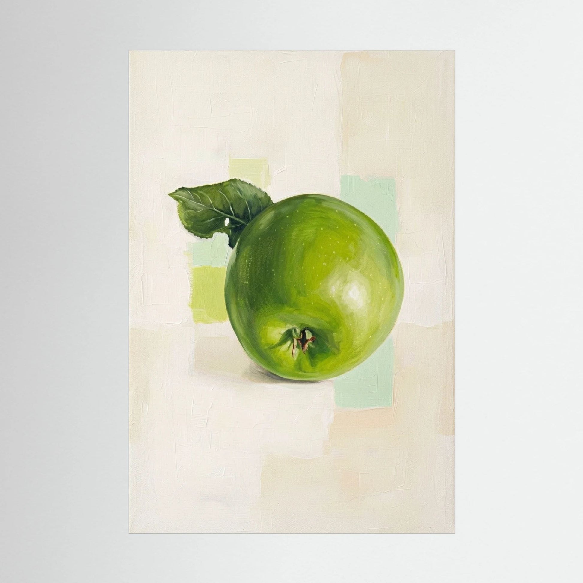 Grönt Äpple Canvas – Äpple Tavla – Grönt Äpple Poster