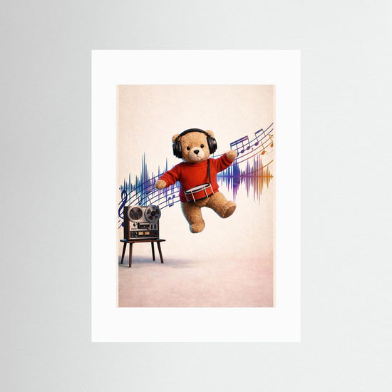 Music and  Dance Teddy Poster