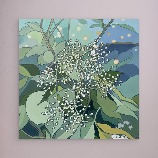 Scandinavian Elderflower Canvas