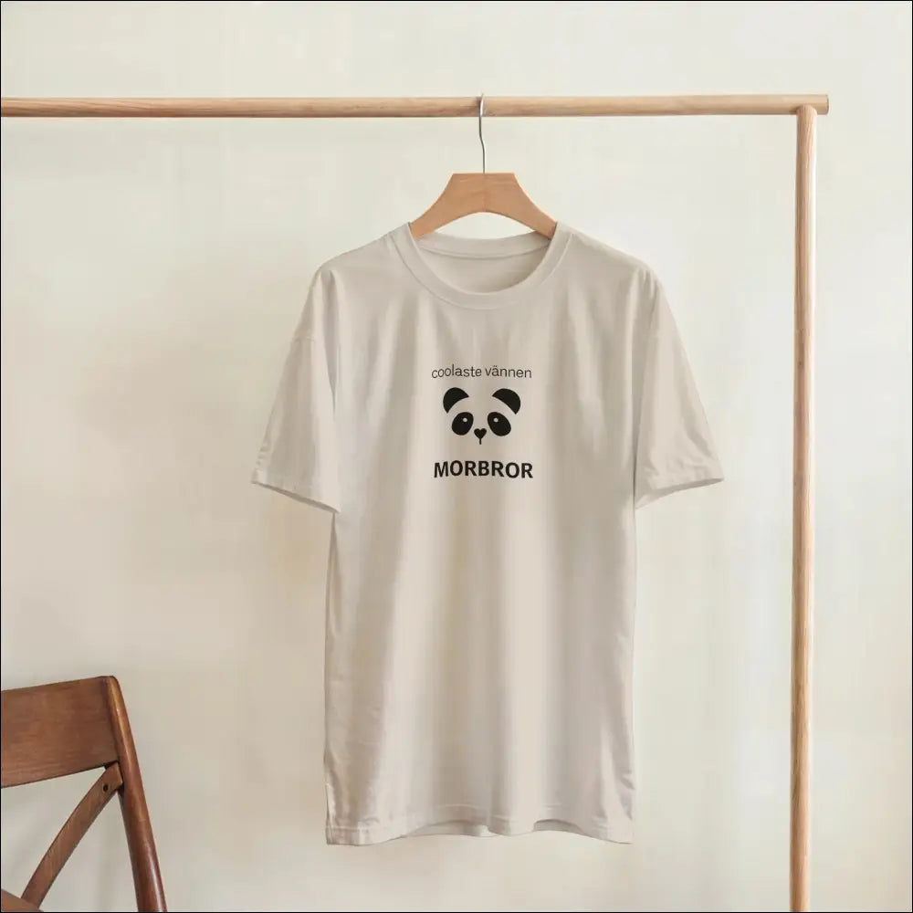 Morbror T-shirt med Panda Motiv | Klassisk Passform - Print Material