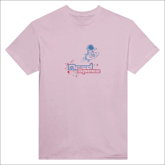 Need Space – grafisk t‑shirt för utforskare - Ljus Rosa / S - Print Material