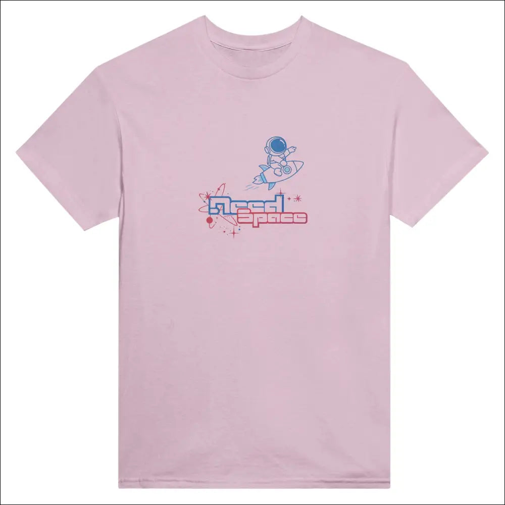 Need Space – grafisk t‑shirt för utforskare - Ljus Rosa / S - Print Material