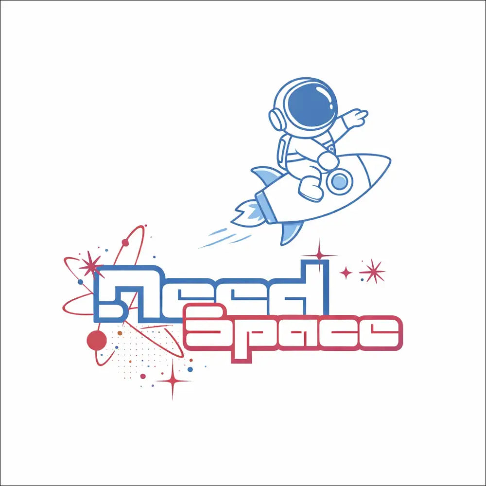 Need Space – grafisk t‑shirt för utforskare - Print Material