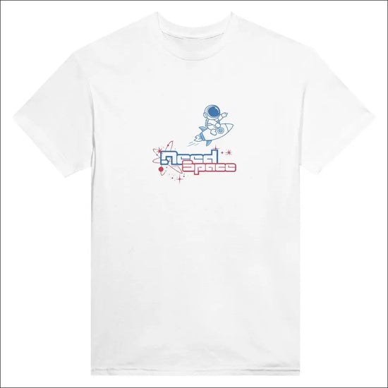Need Space – grafisk t‑shirt för utforskare - Vit / S - Print Material