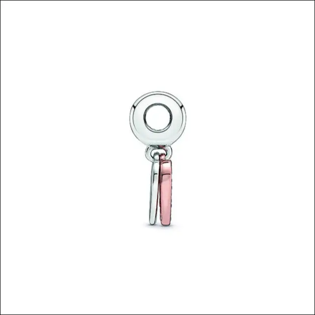 Pandora Heart Charm 788693C01 – Roséguldpläterad med zirkoner s925 ALE - 6 Hjärta - Hängsmycke / Berlock