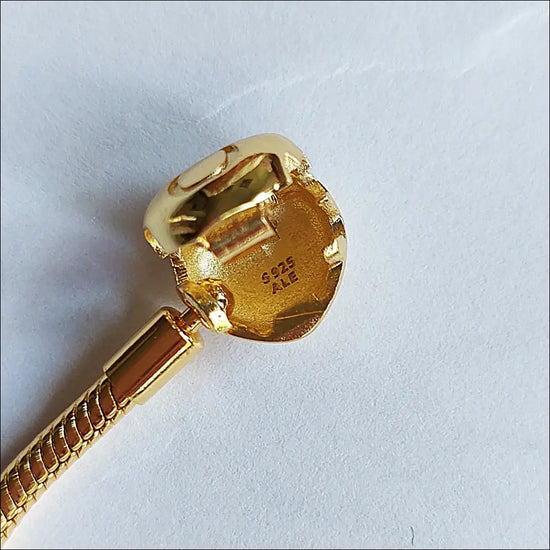 Pandora Moments Armband 563050C00 Snake Chain Guld Hjärtlås