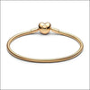 Pandora Moments Armband 563050C00 Snake Chain Guld Hjärtlås