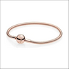Pandora Moments Snake Chain Berlockarmband – Roséfärgad Twist (580728) - Armband