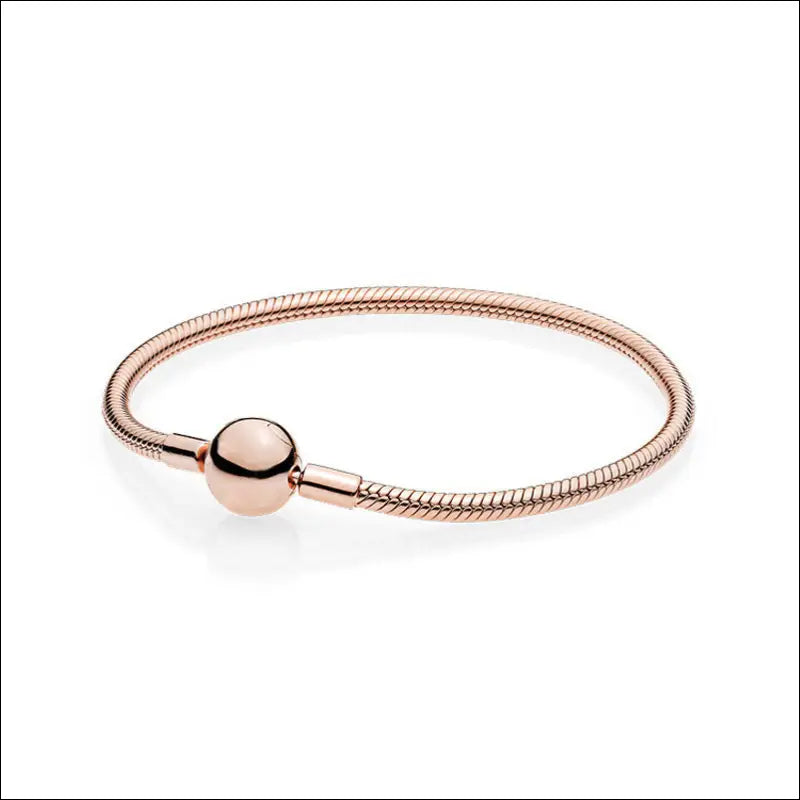 Pandora Moments Snake Chain Berlockarmband – Roséfärgad Twist (580728) - Style 6 580728 / 17cm - Armband