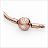 Pandora Moments Snake Chain Berlockarmband – Roséfärgad Twist (580728) - Armband