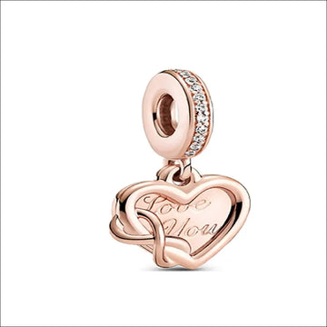 PANDORA Rose Gold Infinity Heart Berlock 789369C01