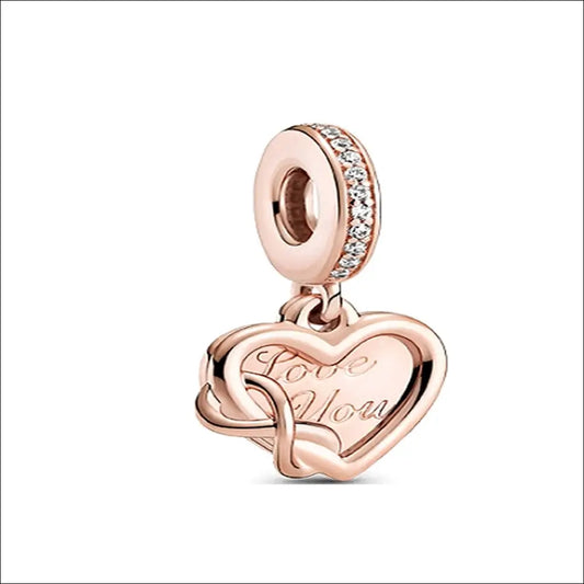 PANDORA Rose Gold Infinity Heart Berlock 789369C01
