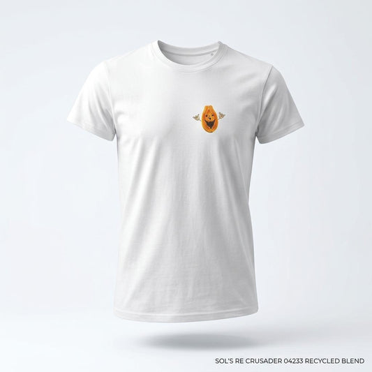 Sustainable Papaya Icon Crew Neck T-Shirt – Eco-Friendly Recycled Cotton Tee