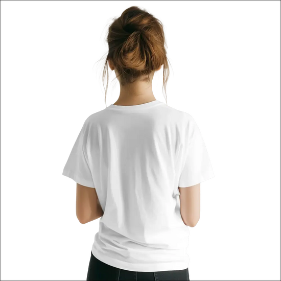 Owl T‑shirt – Perfect Drawing i Vit Kolpennestil - Print Material