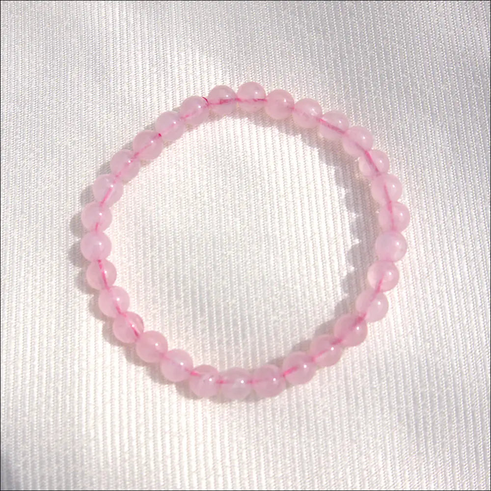Rosa Kristallarmband i Natursten - Sofistikerad Elegans - Armband