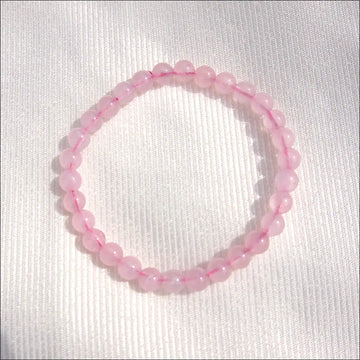Rosa Kristallarmband i Natursten - Sofistikerad Elegans - Armband