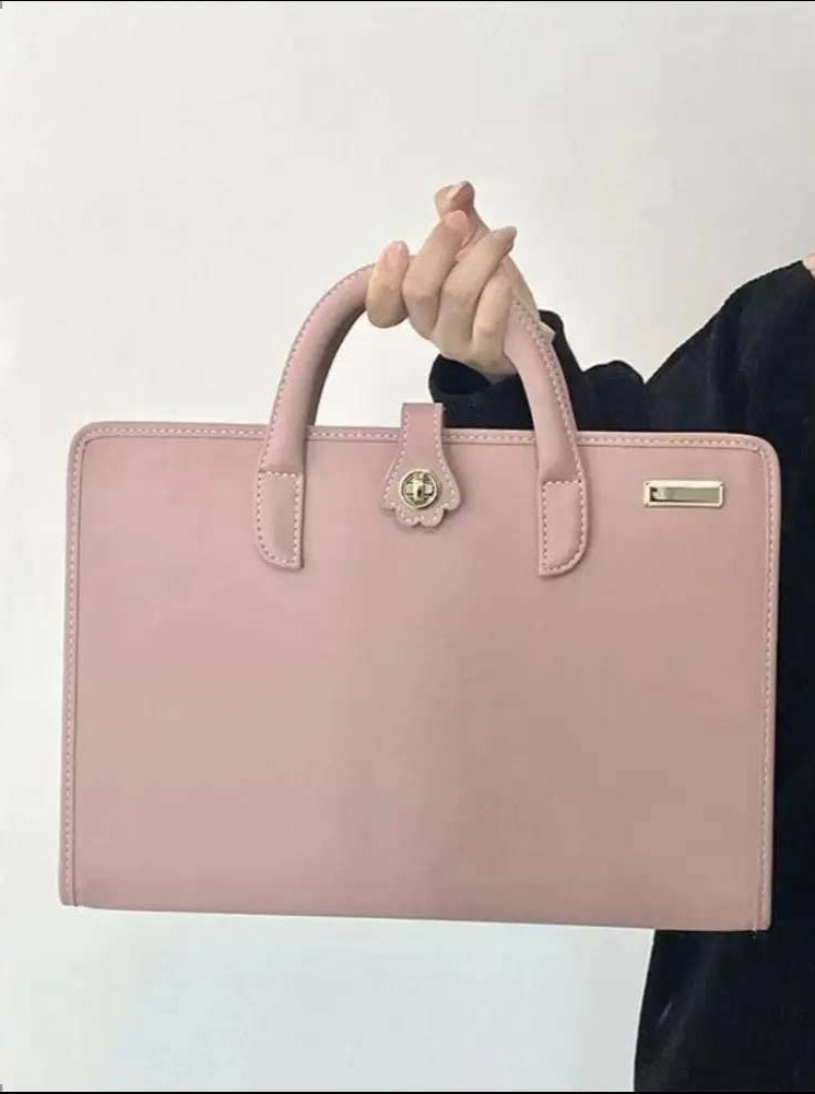 Rosa Laptopfodral i Läder för 14 och 16 tum Skydd - mutual