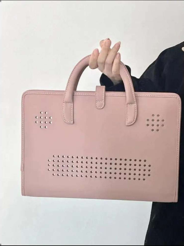 Rosa Laptopfodral i Läder för 14 och 16 tum Skydd - mutual